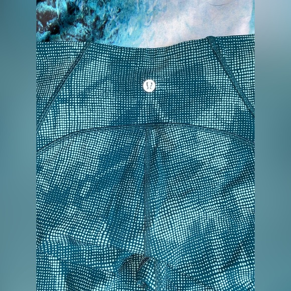 Lululemon Speed Up Teal Leggings - Picture 4 of 9